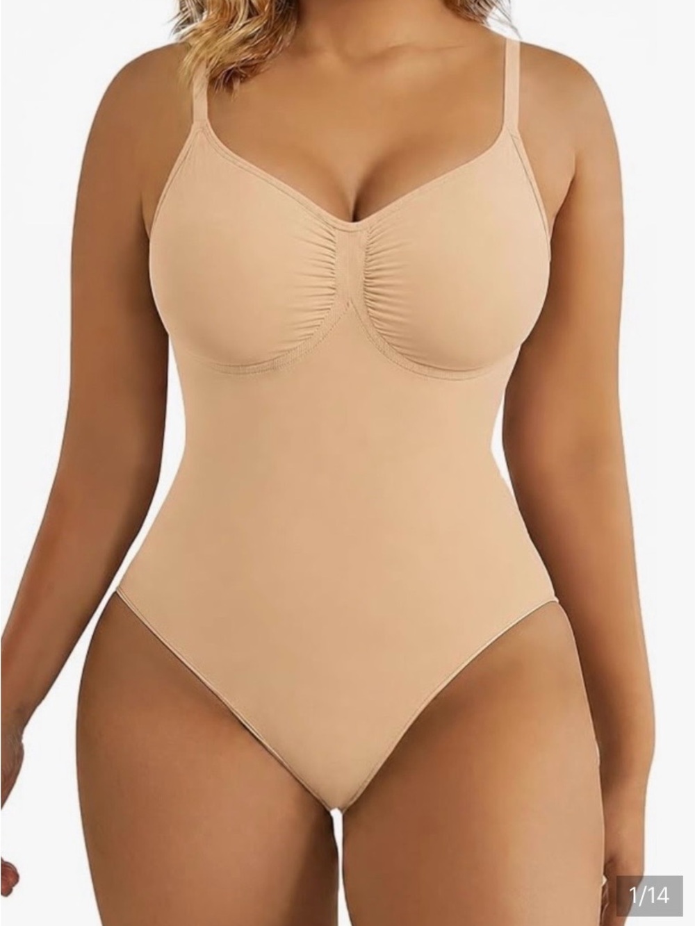 ShaperX Shapewear S/M Tummy Control Bodysuit Sculpting Snatched Waist Shaper